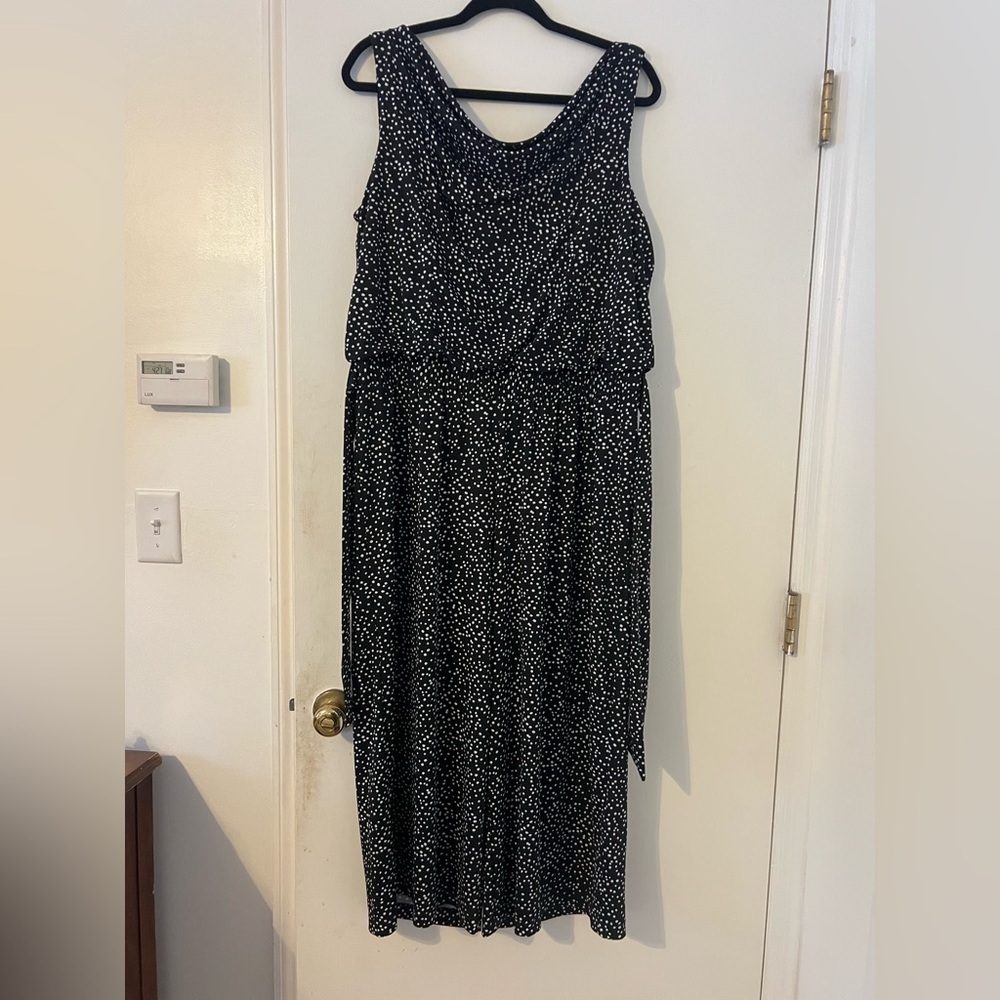 Emma and Michelle wide leg cropped jumpsuit romper size XL (P232)